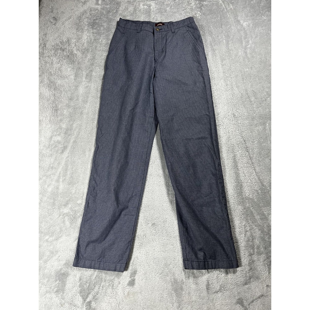 Riders Casual Women's 6 Micro Basket Weave Pattern Blue Chino Style Pants